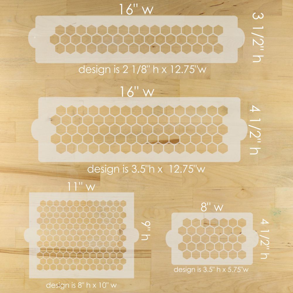 Honeycomb Cake Side Stencil