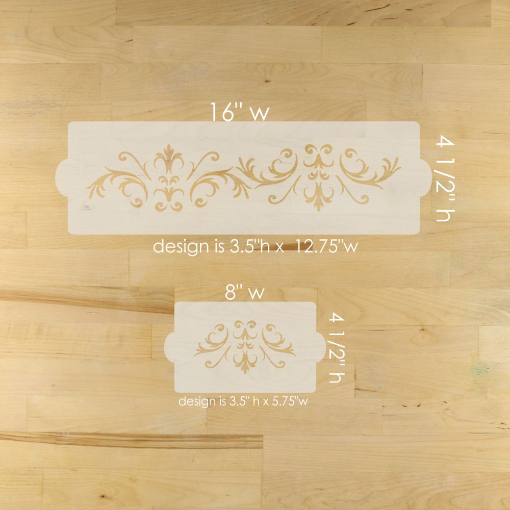 Victorian Baroque Cake Side Stencil