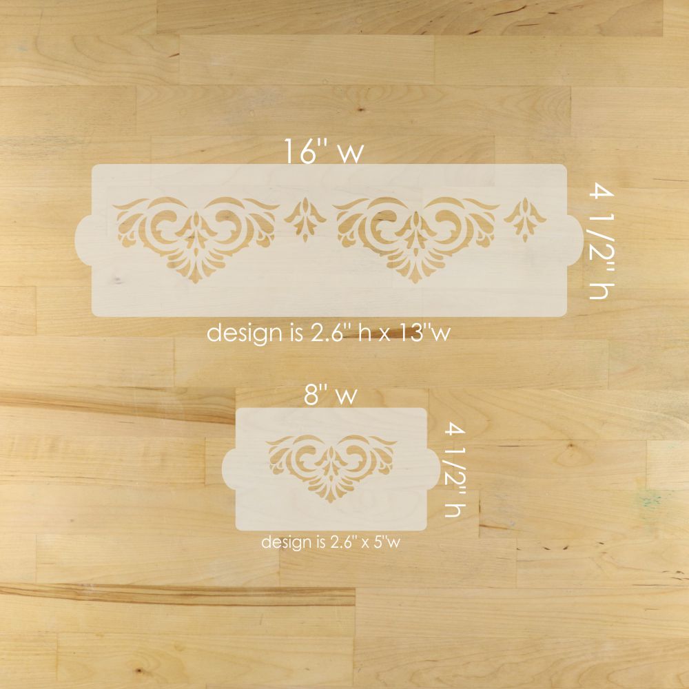 Victorian Border Cake Side Stencil
