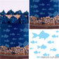 School of Fish Cake Side Stencil