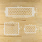 Dimensions for the Agadir Cake Side Stencils.