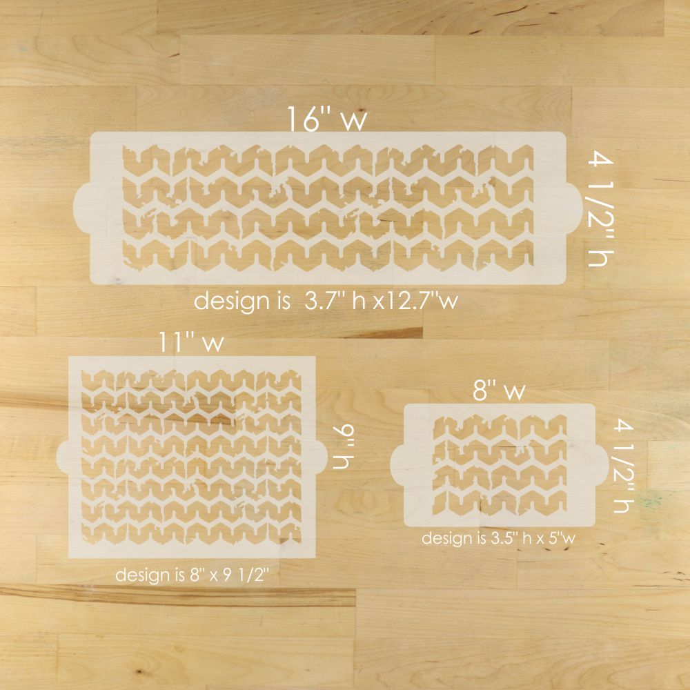 Tire Tread Cake Side Stencil