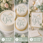Bridal Shower Cake Top Stencil Trio