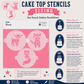 Forest Critters Cake Top Stencil Trio
