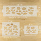 Cloud cake stencil dimensions