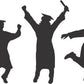 Graduation 3 Piece Cake Stencil Set