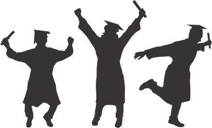 Graduation 3 Piece Cake Stencil Set