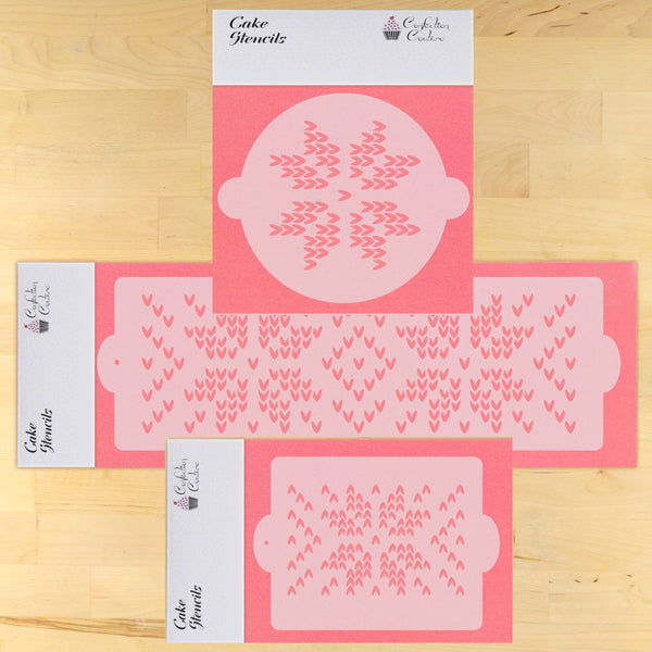 Falling Snowflakes Stencil for Cake Decorating – Confection Couture Stencils