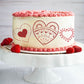 Valentines 3 Piece Cake Stencil Set