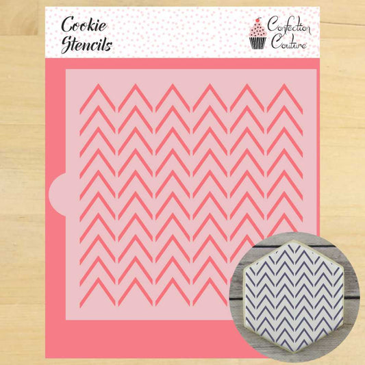 Thin Chevron Cookie Stencil