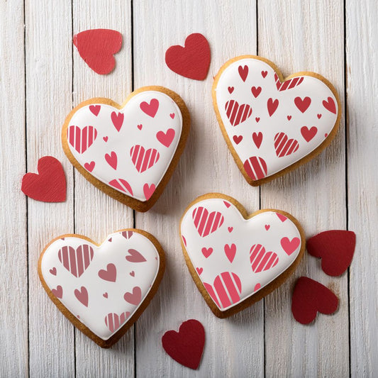 Whimsy Hearts Cookie Stencil