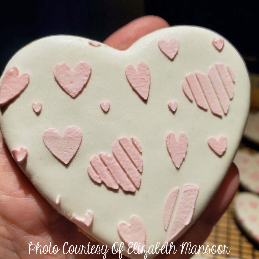 Whimsy Hearts Cookie Stencil