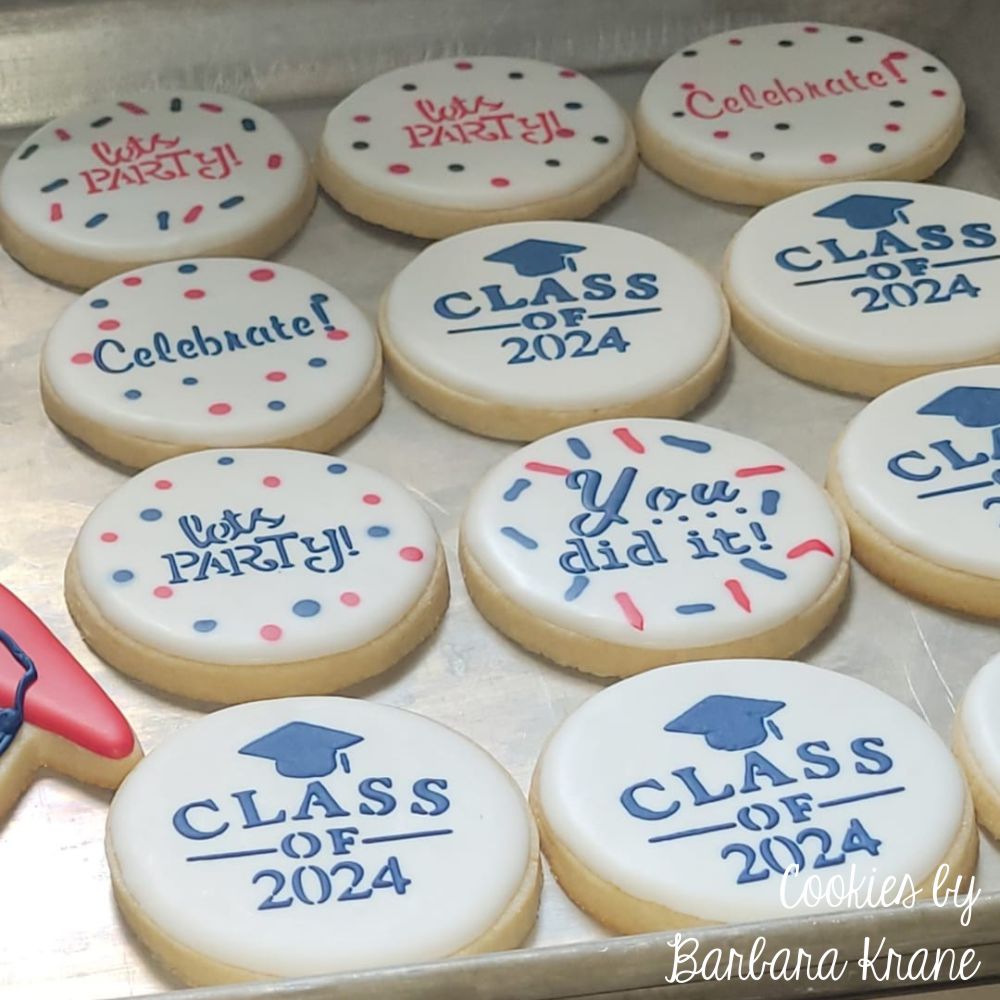 Graduation Messages Cookie Stencil