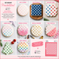 Collage of decorated cookies using a star pattern cookie stencil with various designs.