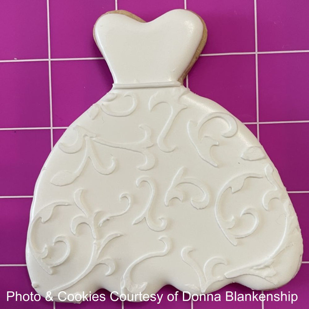 Scroll Stencil for Cookies – Confection Couture Stencils