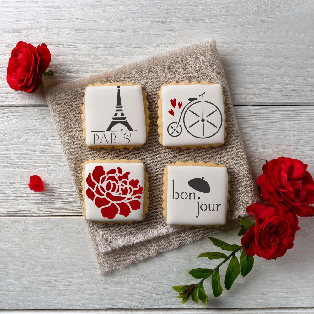 Paris Style Cookie Stencil