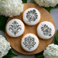 Cookies With a Damask Pattern