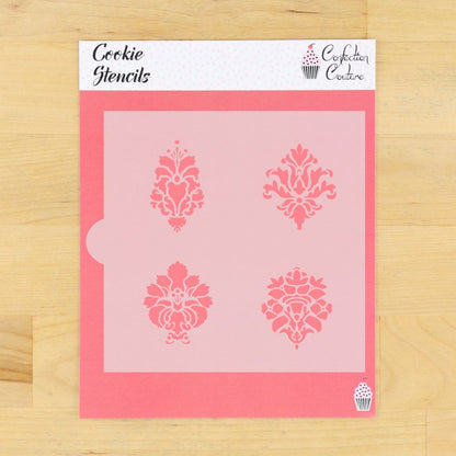 Damask Accent Cookie Stencil