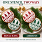 Ways to use the Holiday Fair Isle Cookie Stencil