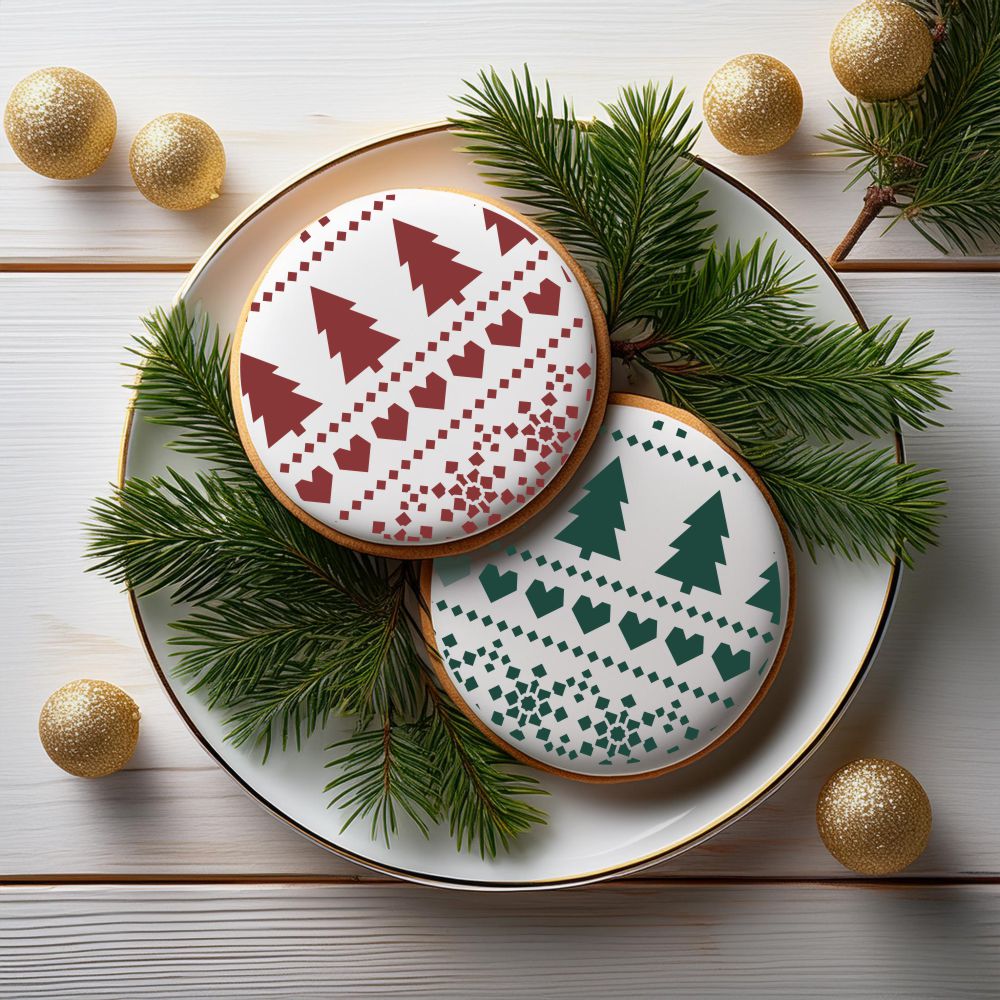 Holiday Fair Isle Cookie Stencil