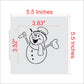 Snowman Paint Your Own Cookie Stencil with Cookie Cutter