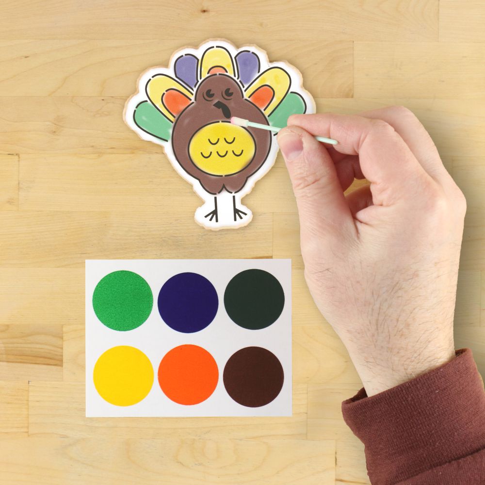 Turkey Paint Your Own Cookie Stencil with Cookie Cutter