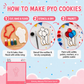 Birthday Balloons Paint Your Own Cookie Stencil