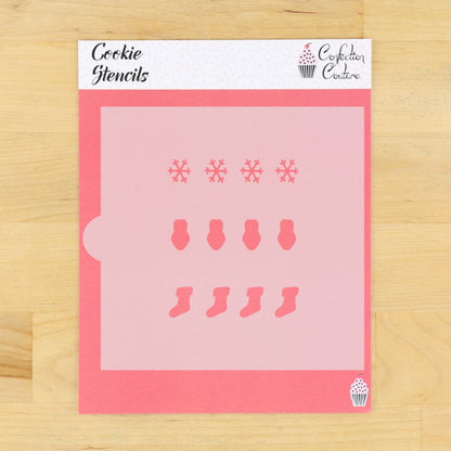Christmas Paint Palette Cookie Stencil