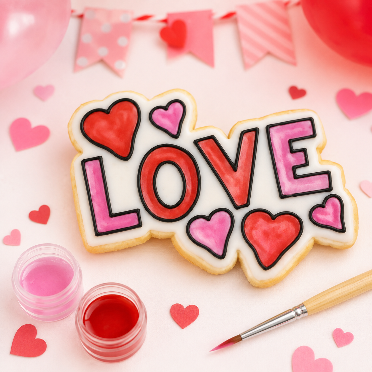 Love Paint Your Own Cookie Stencil
