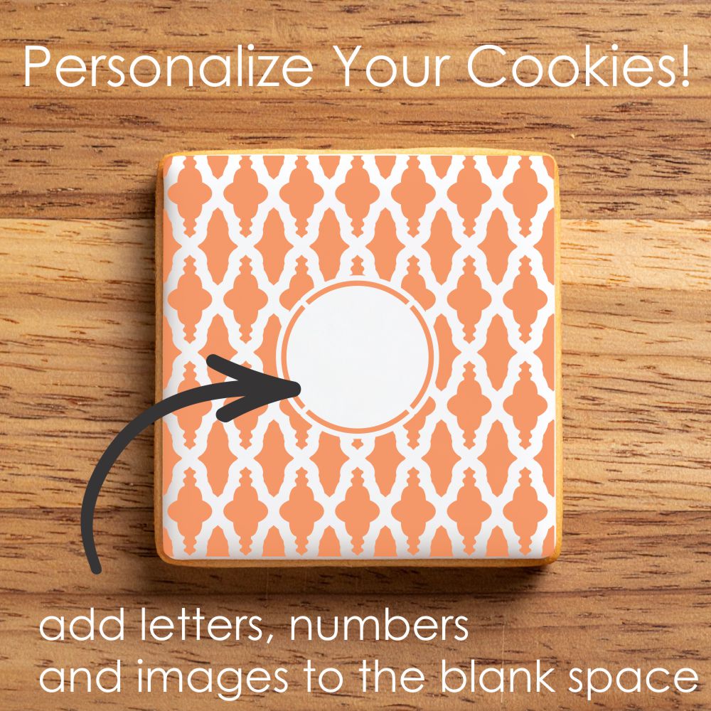 Nador Monogram Background Cookie Stencil