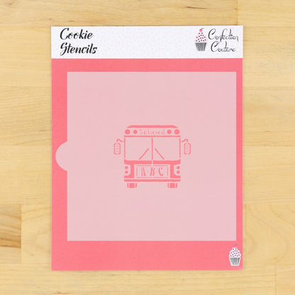 School Bus Cookie Stencil
