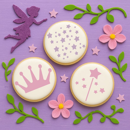 Princess Round Cookie Stencil 3 Pc Set