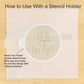 It's A Boy Round Cookie Stencil 3 Pc Set