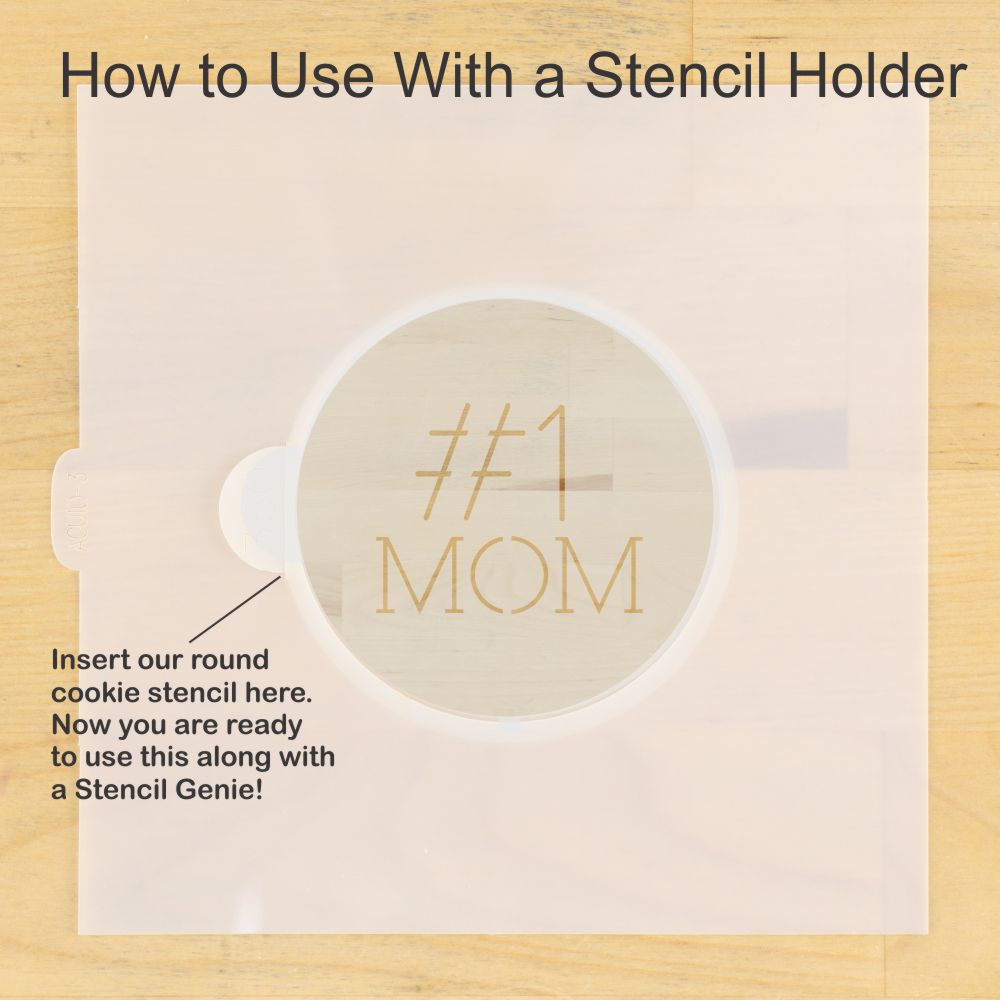 Mother's Day Round Cookie Stencil 3 Pc Set