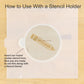 Number 1 Teacher Round Cookie Stencil 3 Pc Set