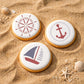 Nautical Round Cookie Stencil 3 Pc Set