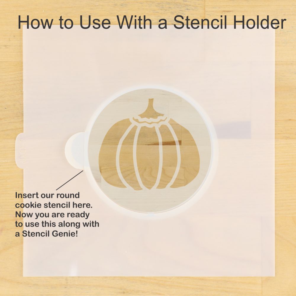 Autumn Round Cookie Stencil 3 Pc Set