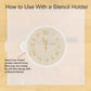 New Year's Eve Round Cookie Stencil 3 Pc Set