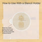 Pineapple Paradise Round Cookie Stencil 3 Pc Set