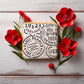 Vintage Postmark Background Cookie Stencil