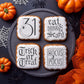 Trick or Treat Halloween Cookie Stencils