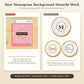 Autumn Maple Monogram Background Cookie Stencil