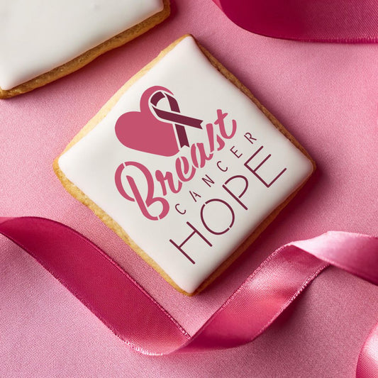 Hope and Heart Message Cookie Stencil