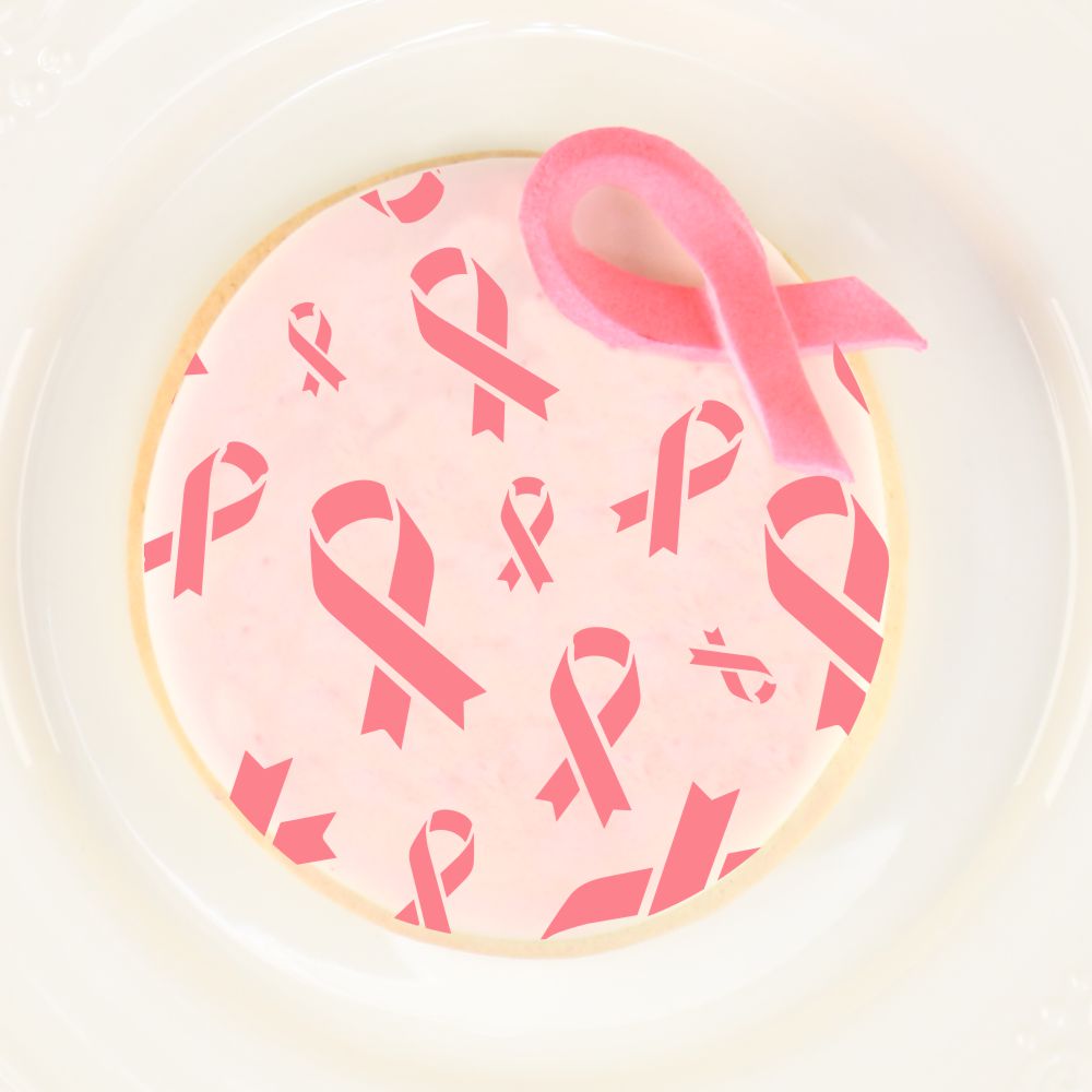 Awareness Ribbon Cookie Stencil