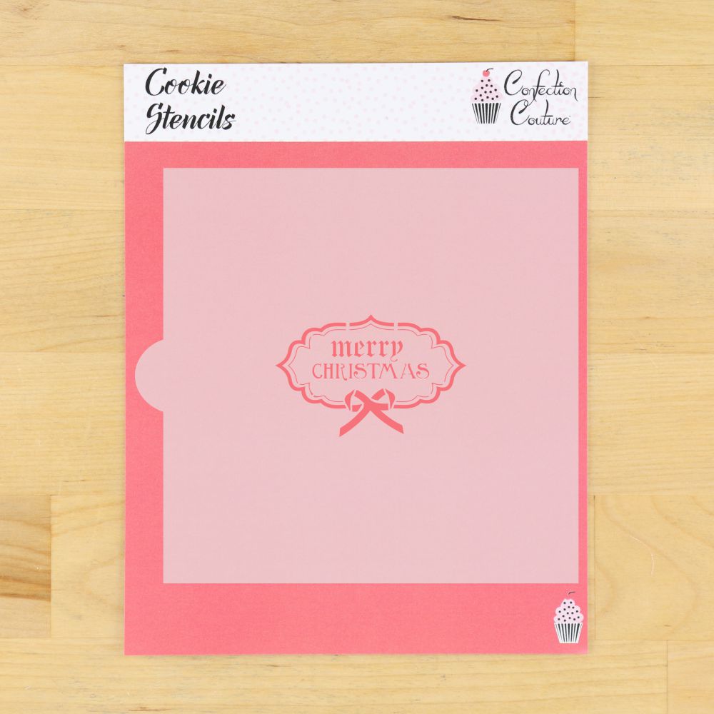Vintage Christmas Tag Cookie Stencils