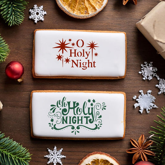 Oh Holy Night Cookie Stencil