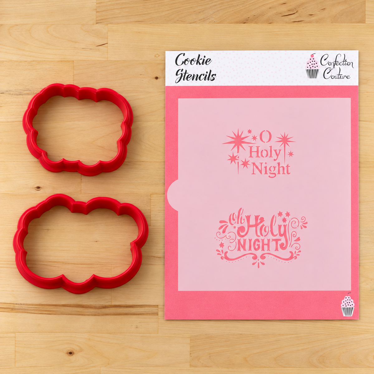Oh Holy Night Cookie Stencil