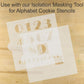 How to Isolate Broadway Numbers Cookie Stencils for Cookie Decorating
