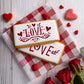 Retro Love Cookie Stencil