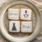 Bride and Groom Cookie Stencil Set